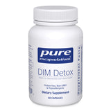 Pure Encapsulations DIM Detox, botella frontal para uso diario y facilidad de lectura