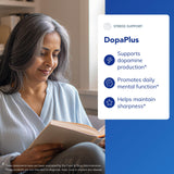 Etiqueta frontal de DopaPlus de Pure Encapsulations con Metafolin L-5-MTHF.