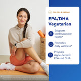 Cápsulas Pure Encapsulations EPA/DHA de algas, útil para apoyo articular y flexibilidad.