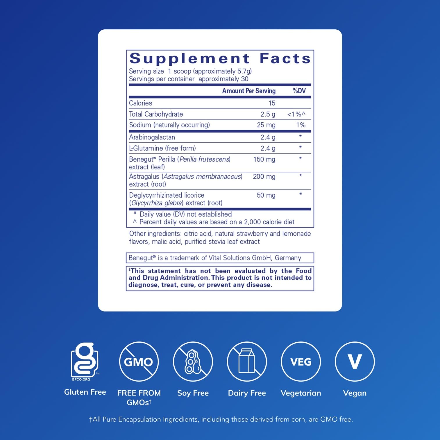 Pure Encapsulations Epi-Integrity en bote de 6 oz facilita la dosificación.