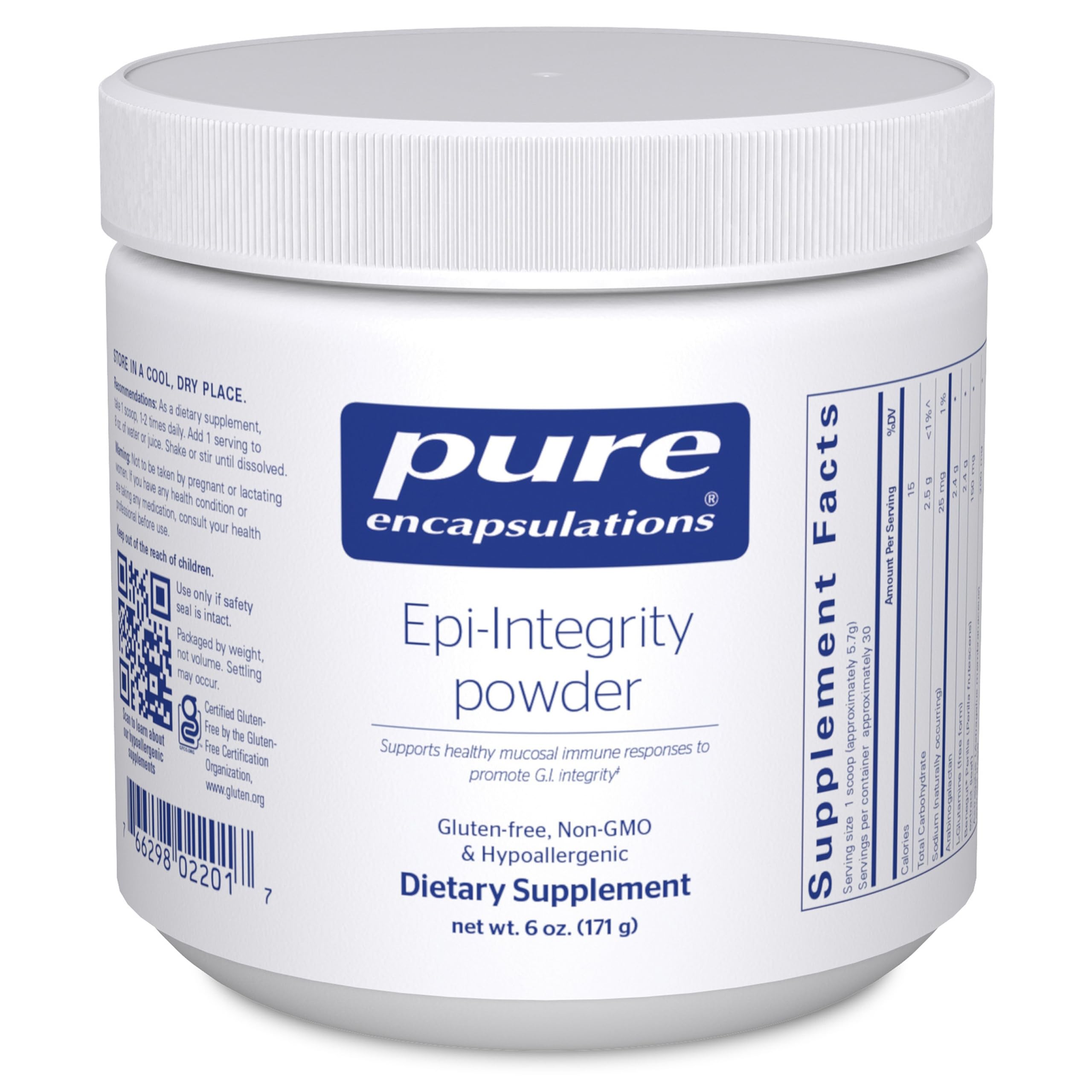 Pure Encapsulations Epi-Integrity polvo, sabor fresa-limón, experiencia de uso diaria.