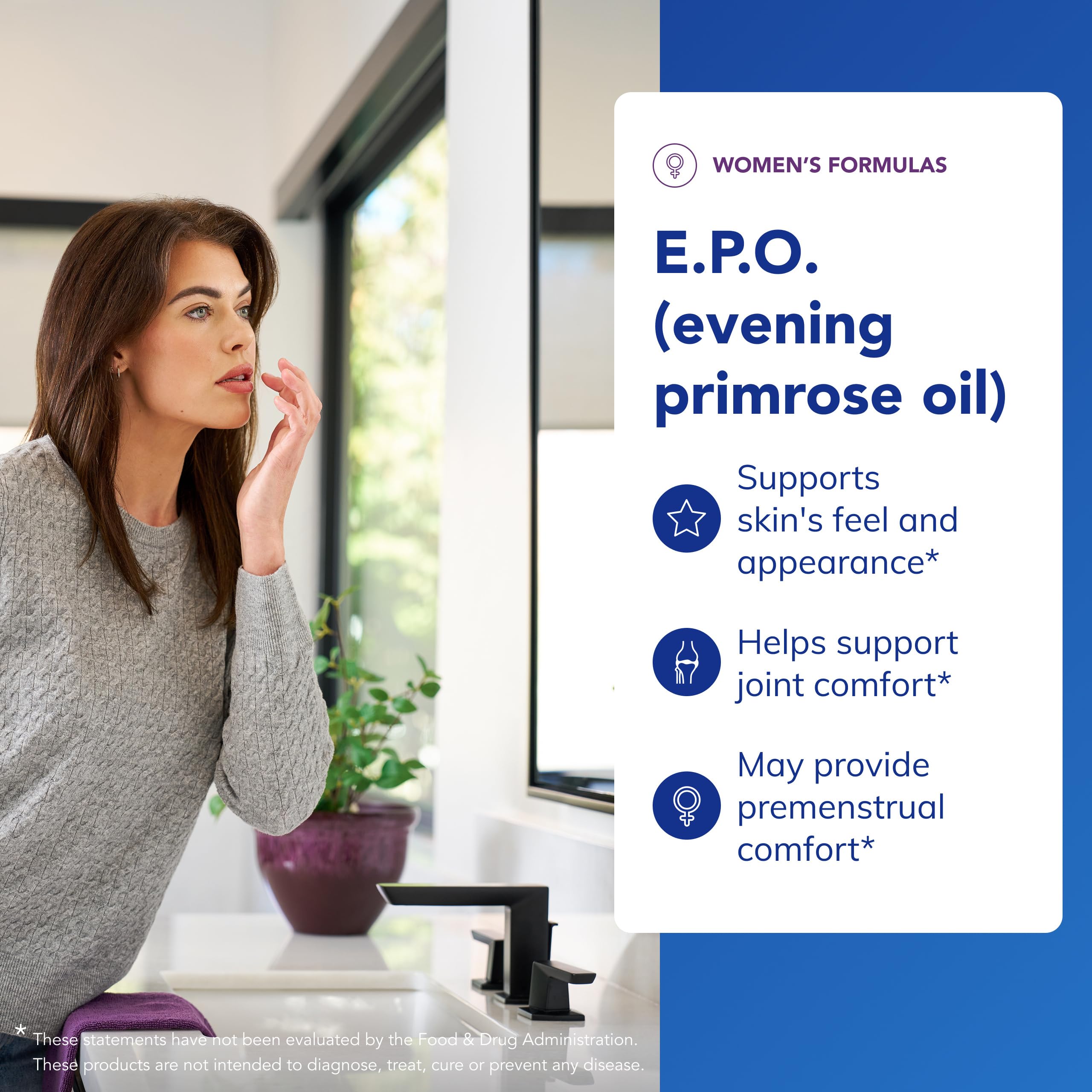 Pure Encapsulations E.P.O. etiqueta con ingredientes y 9% de GLA.