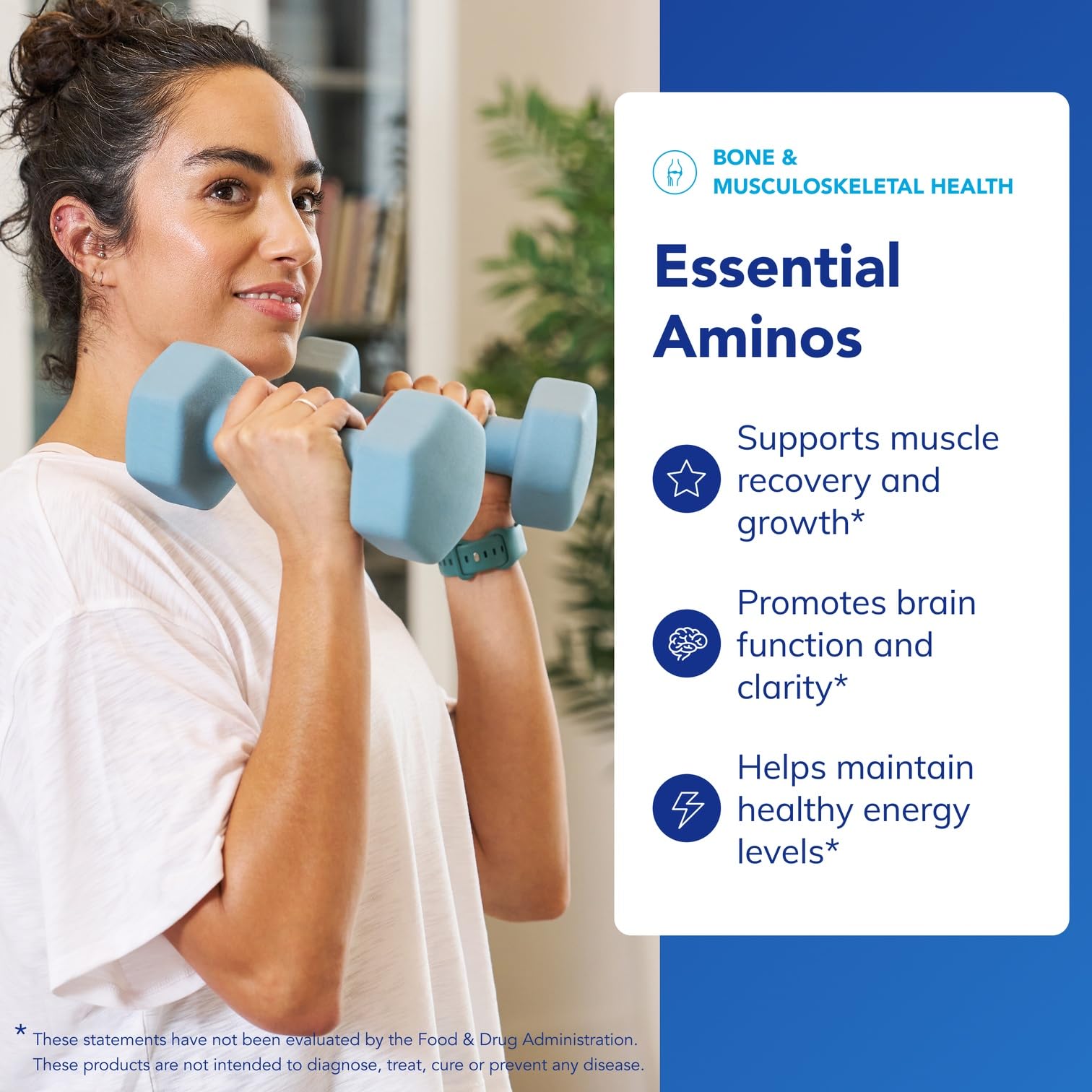 Pure Encapsulations Essential Amino Acids bottle pour captures easy serving for consistent daily use