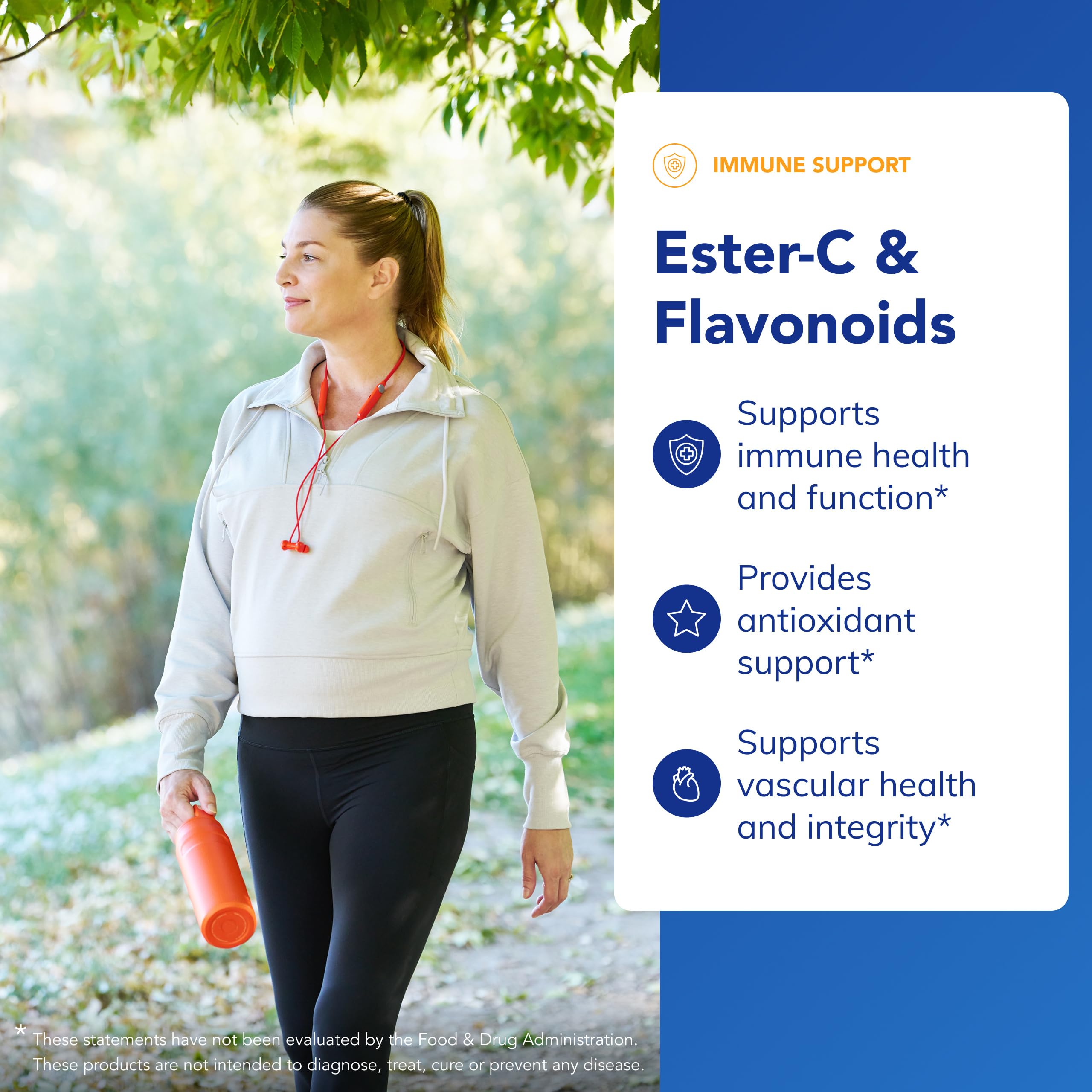 Pure Encapsulations Ester-C y Flavonoides, etiqueta de composición con quercetina y rutin