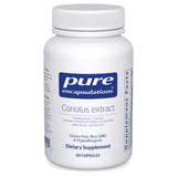 Pure Encapsulations Extracto de Coriolus, botella de 60 cápsulas, posible apoyo a la función de glóbulos blancos.