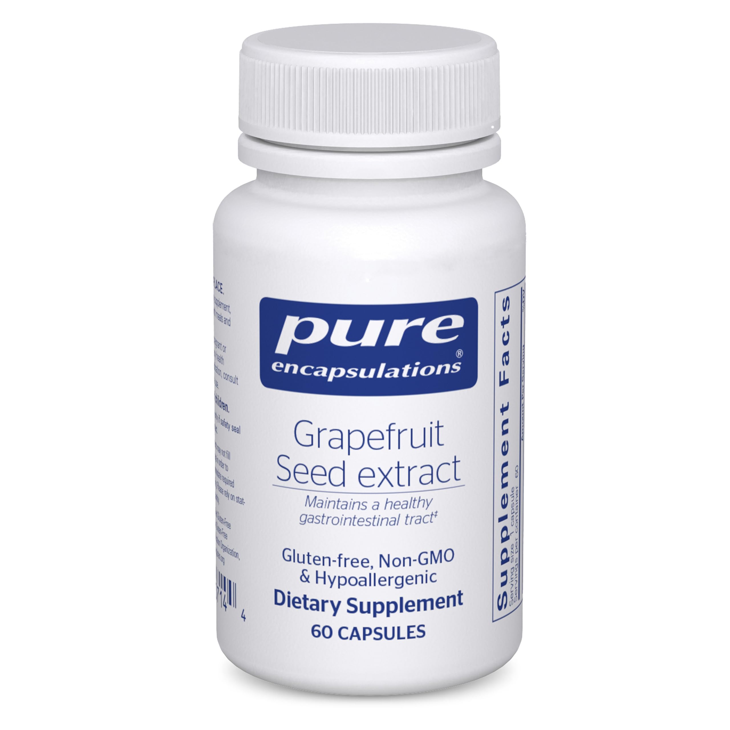 Pure Encapsulations extracto de semilla de pomelo, botella; apoyo al equilibrio intestinal