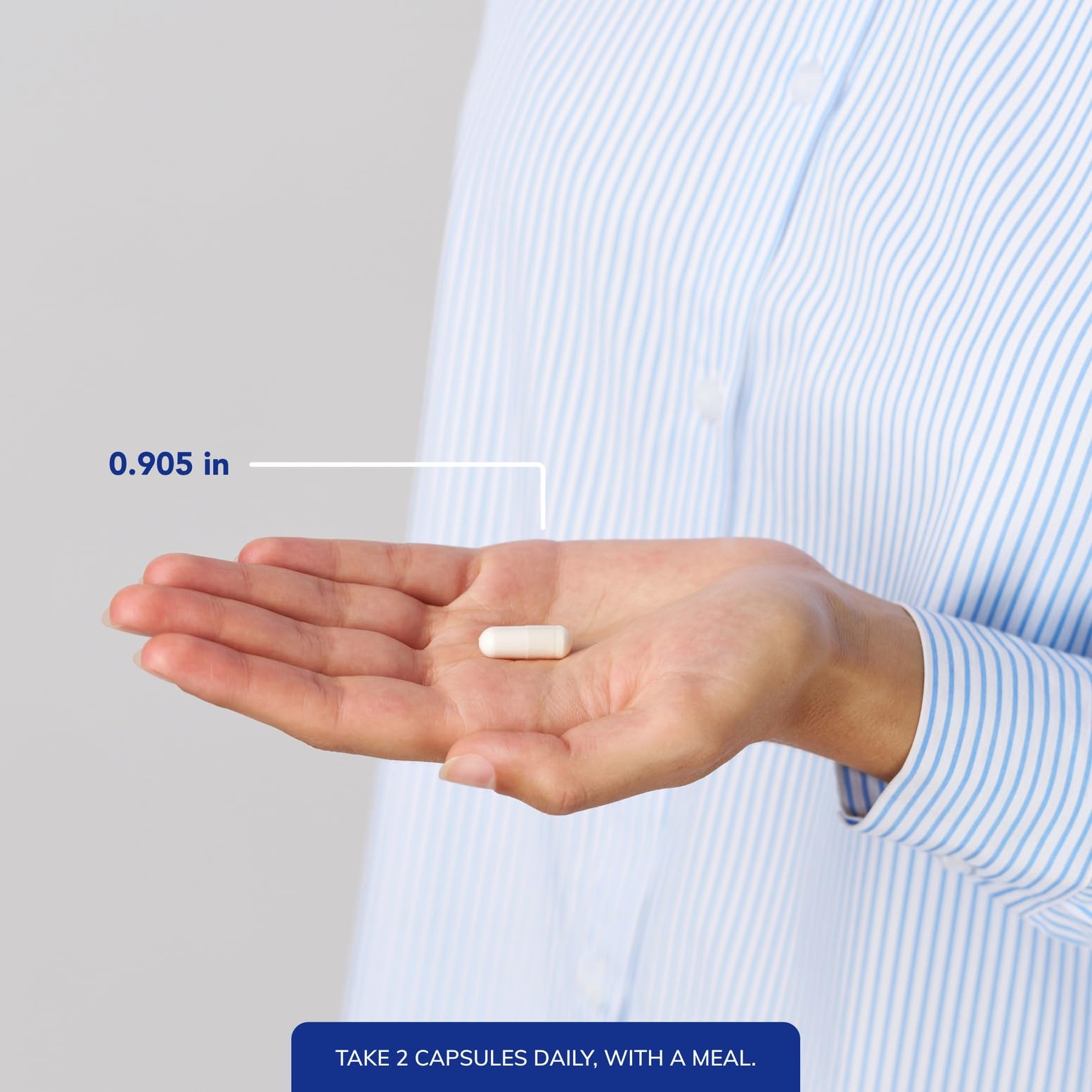 Capsulas EyeProtect Basics de fácil deglución para uso diario.