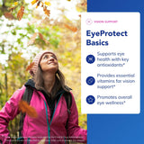 Luteína y zeaxantina en EyeProtect Basics para apoyar la retina y la mácula.