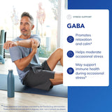 Pure Encapsulations GABA: etiqueta frontal destacando pureza y formulación.