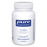 Pure Encapsulations GABA, botella de cápsulas para relajación diaria.