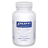 Pure Encapsulations G.I. Fortify cápsulas, envase frontal, apoyo digestivo suave y confiable.