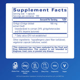 Pure Encapsulations Ginkgo 50 160 mg, cápsulas en frasco que promueven la circulación saludable