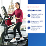 Pure Encapsulations GlucoFunction, etiqueta detallada con ingredientes clave y beneficios