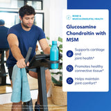 Pure Encapsulations Glucosamina Condroitina MSM: etiqueta con ingredientes clave para la salud articular