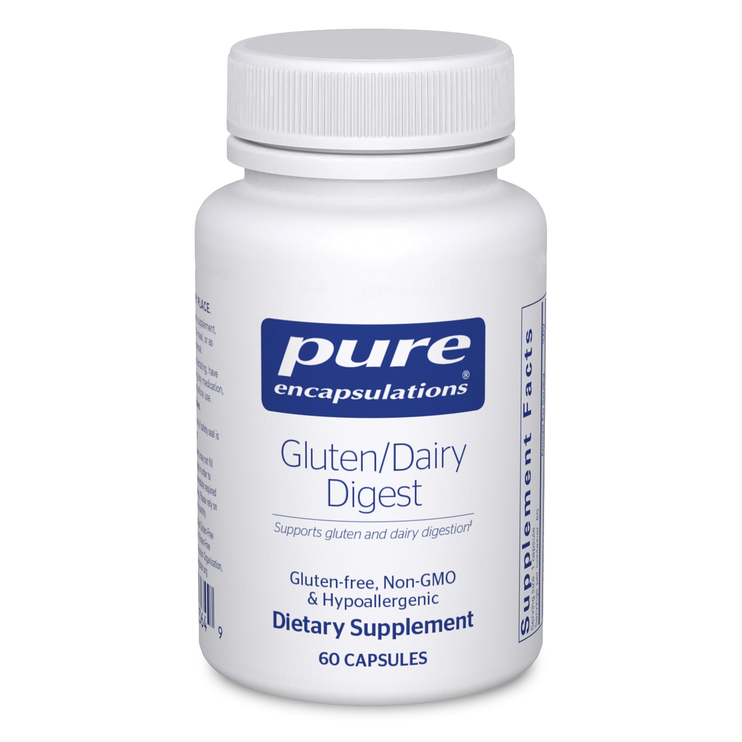 Pure Encapsulations gluten-lacteos-digest cápsulas: soporte suave para la digestión diaria