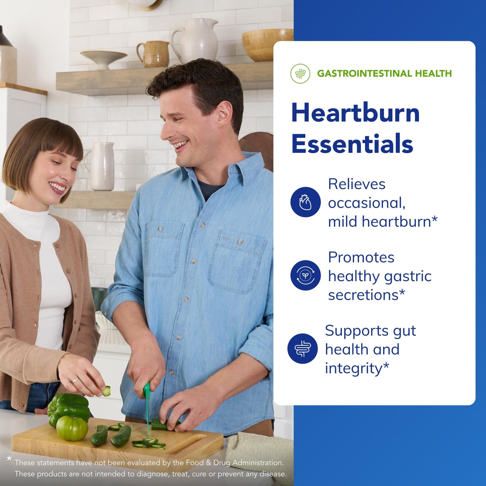 Heartburn Essentials de Pure Encapsulations, etiqueta clara