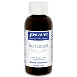 Pure Encapsulations Hierro líquido, botella frontal para uso diario.