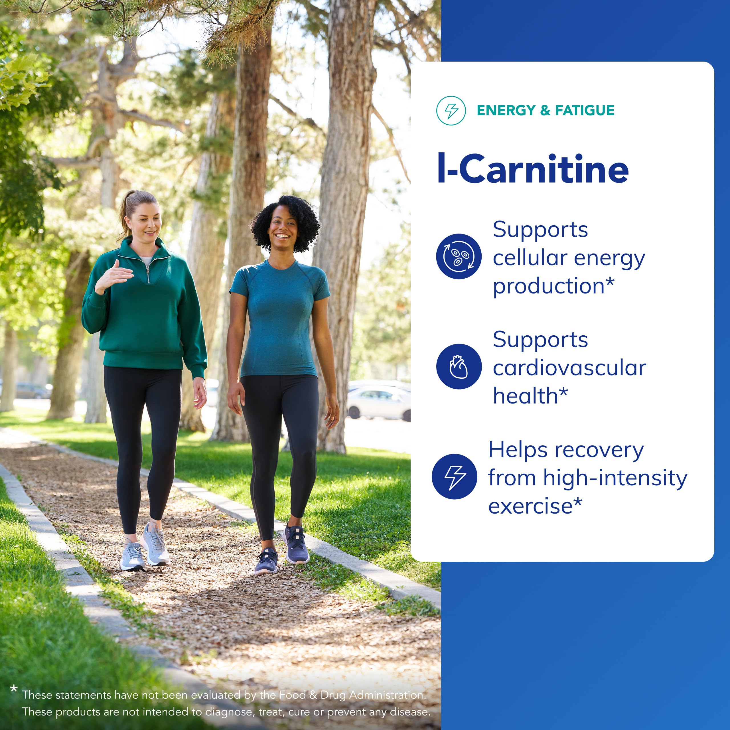 Etiqueta frontal de Pure Encapsulations L-Carnitina resalta pureza y soporte cardiovascular.