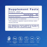 Etiqueta de Pure Encapsulations L-Glutamina 850 mg, diseño claro y confiable.