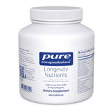 Pure Encapsulations Longevity Nutrients: botella con cápsulas para uso diario y bienestar