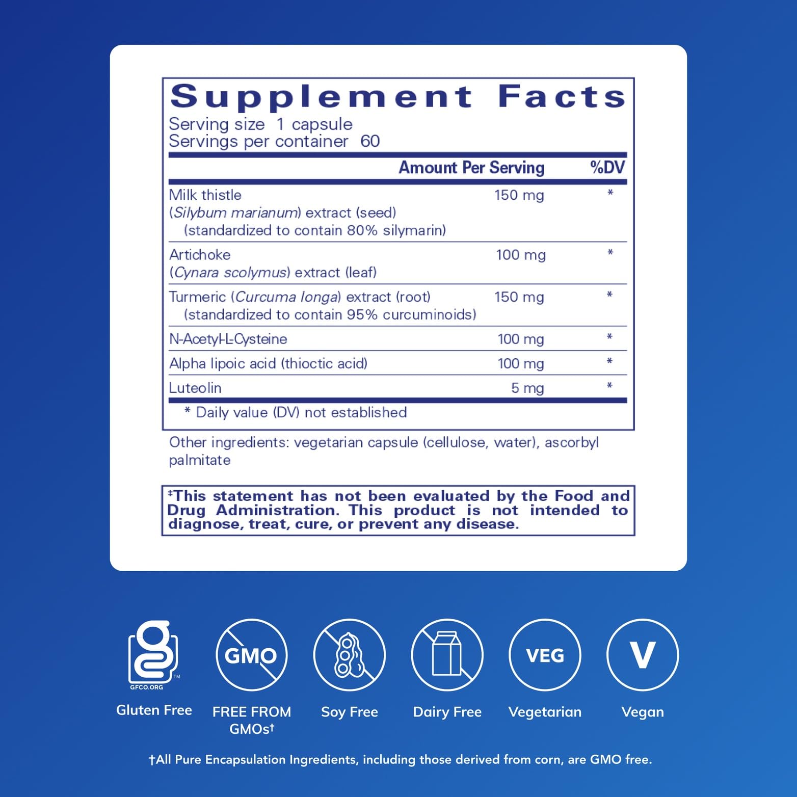Pure Encapsulations LVR Formula - cápsulas fáciles de tomar para una rutina diaria.