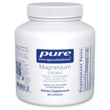Pure Encapsulations Magnesio Citrato, frasco frontal, apoyo al sueño y relajación.