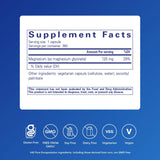 Cápsulas de Pure Encapsulations Magnesium Glycinate para ingesta diaria.
