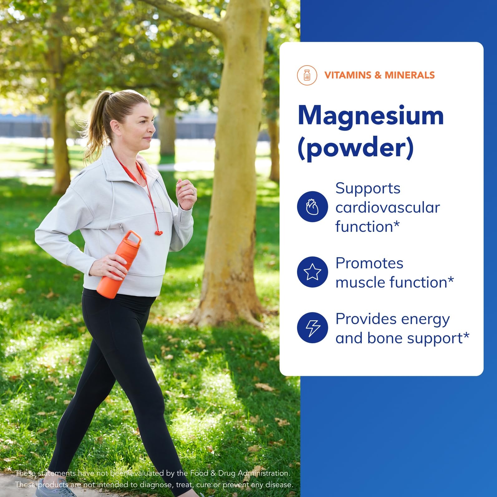 Pure Encapsulations Magnesium en polvo, etiqueta clara con información de la fórmula.