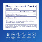 Pure Encapsulations manganeso-aspartato-citrato, cápsulas: dosis diaria para tejido conectivo.