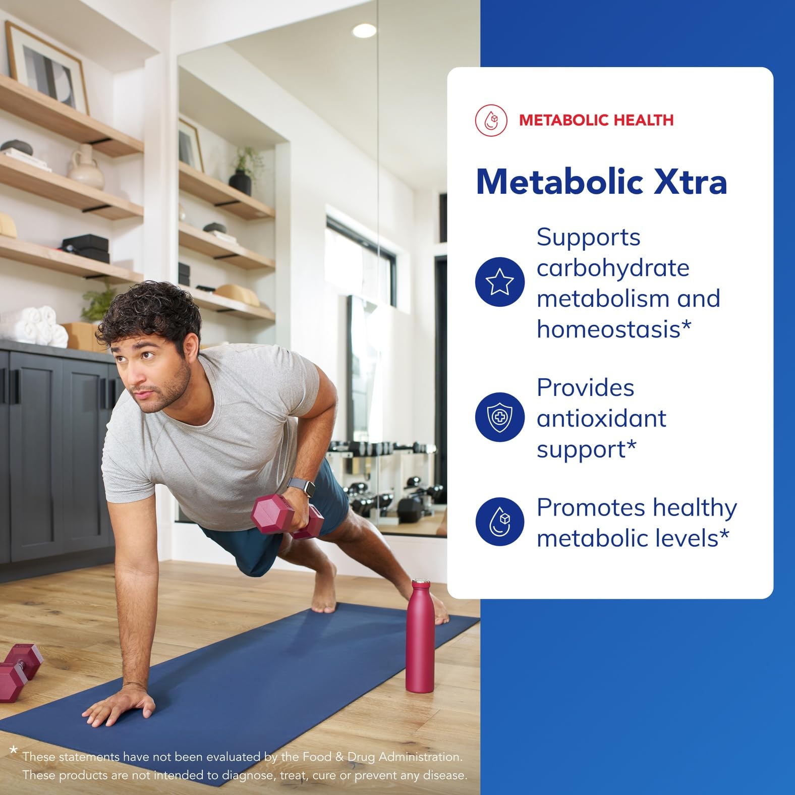 Pure Encapsulations Metabolic Xtra: etiqueta visible que resalta ingredientes premium