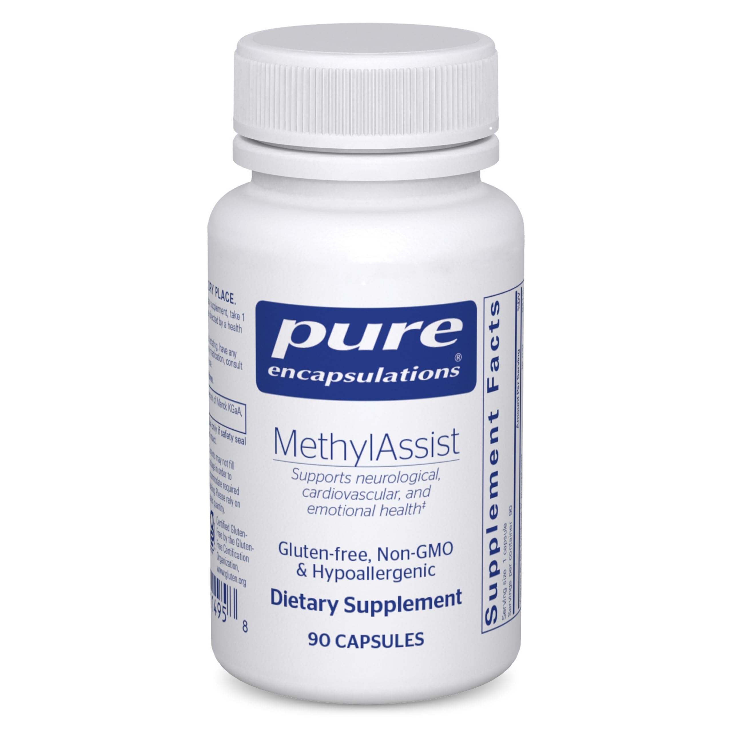 Pure Encapsulations MethylAssist: frasco de cápsulas para apoyo metabólico de la vitamina B