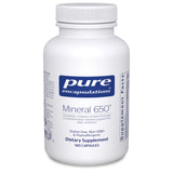 Pure Encapsulations Mineral 650 tabletas: mezcla balanceada para soporte fisiológico diario.