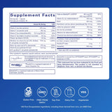 Pure Encapsulations Multi T/D, etiqueta frontal con información de ingredientes.