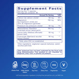Pure Encapsulations Muscle Cramp/Tension Formula: cápsulas frente a etiqueta para claridad de ingredientes.