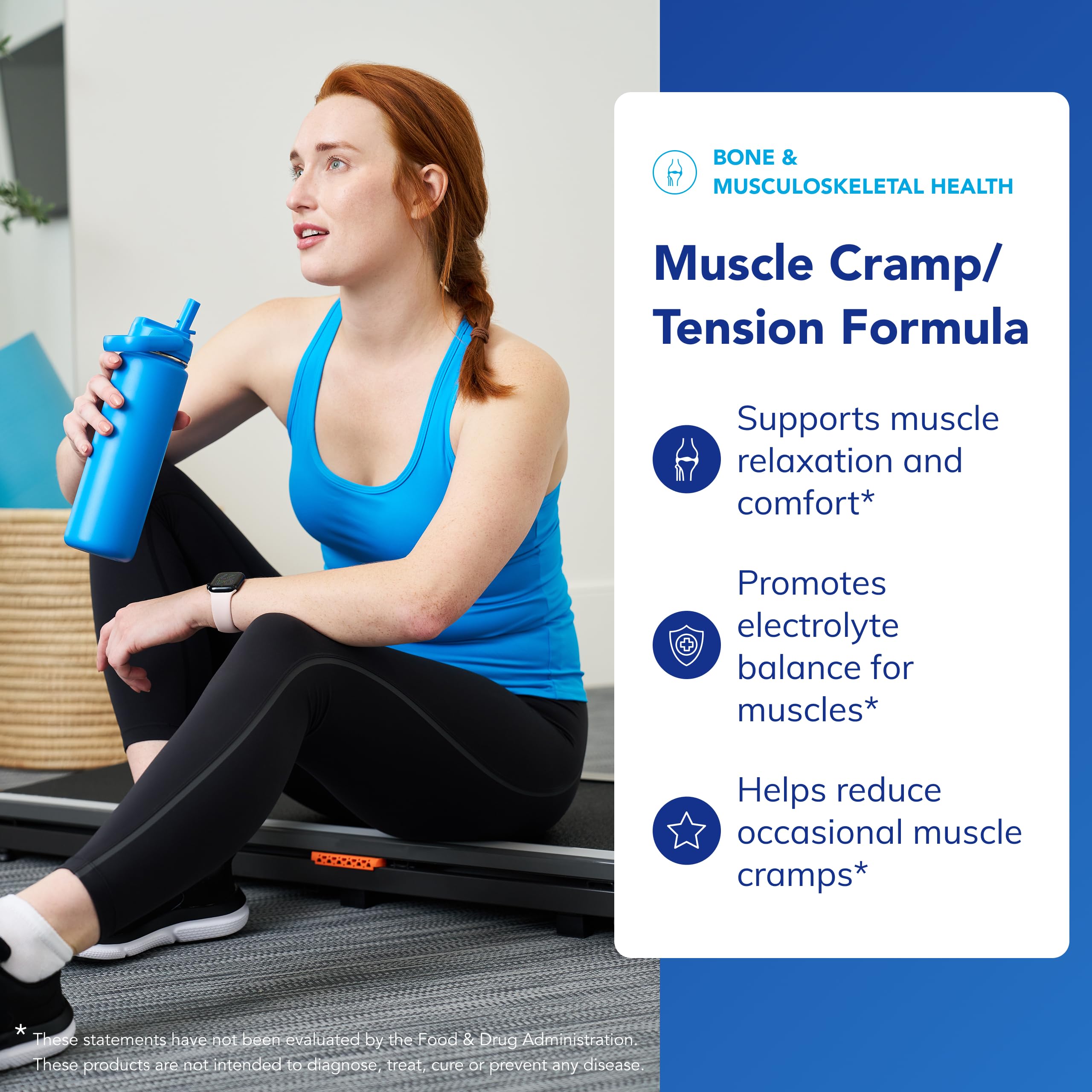 Pure Encapsulations Muscle Cramp/Tension Formula: etiqueta frontal destacando pureza y ausencia de alérgenos.