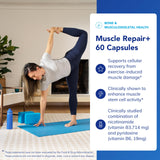 Etiqueta de Pure Encapsulations Muscle Repair+ destacando pureza y potencia