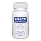 Pure Encapsulations NAC 600mg botella: posible apoyo antioxidante diario