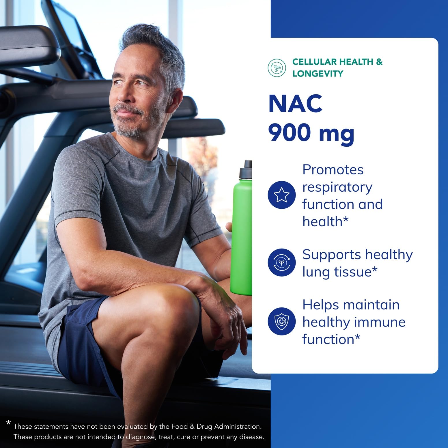 Pure Encapsulations NAC 900 mg: etiqueta visible, garantía de pureza y control de potencia.