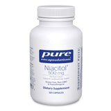 Pure Encapsulations Niacitol: botella frontal, opción conveniente para consumo diario.