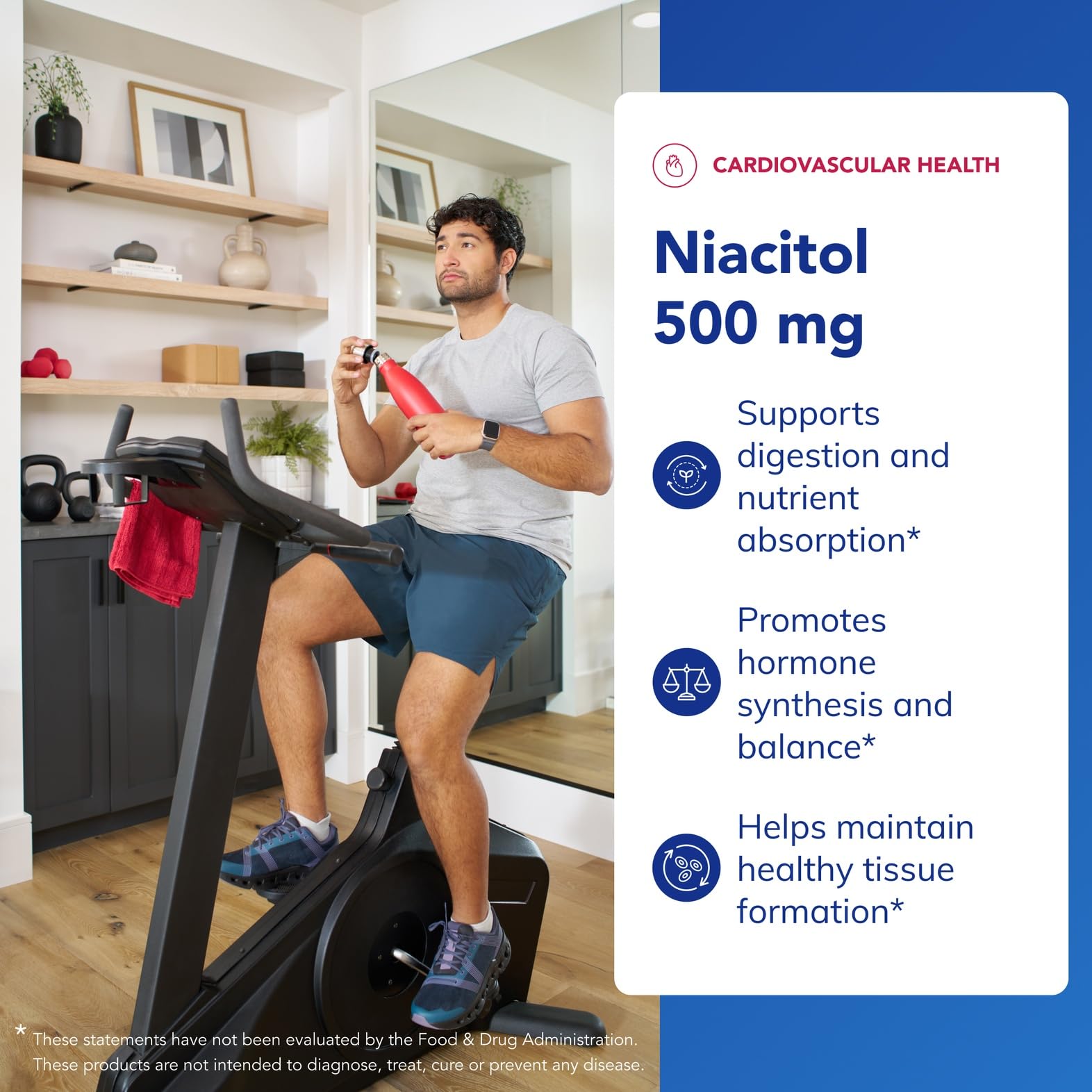 Pure Encapsulations Niacitol: cápsulas blancas en mano para toma diaria.