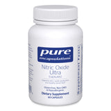 Pure Encapsulations Nitric Oxide Ultra en envase, apoyo potencial al flujo sanguíneo saludable.