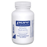 Pure Encapsulations Athletic Nutrients en botella lista para entrenamiento diario.