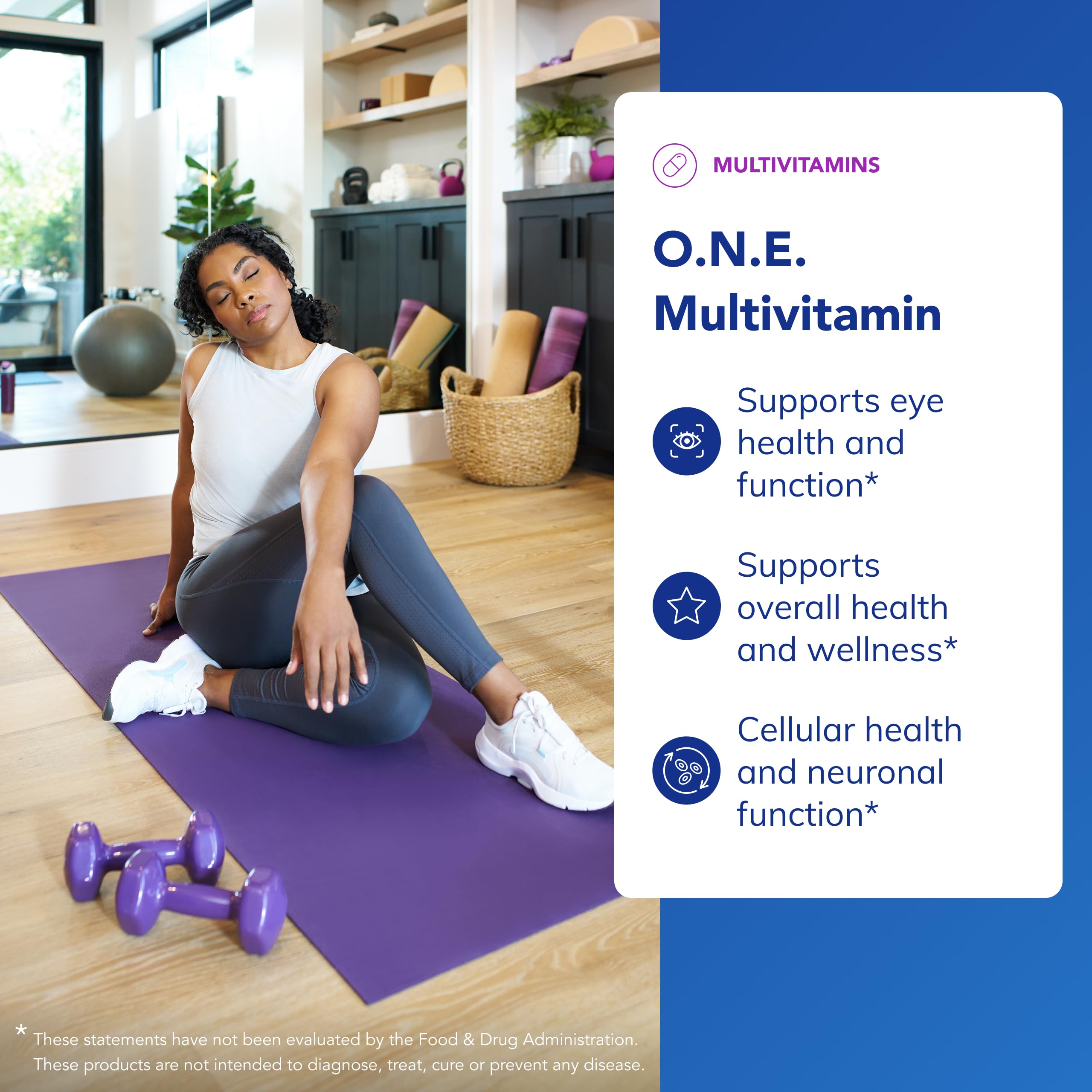 Pure Encapsulations O.N.E. Multivitamin etiqueta con ingredientes clave