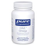 Pure Encapsulations O.N.E. Omega, botella, apoyo potencial a la salud cardiovascular.