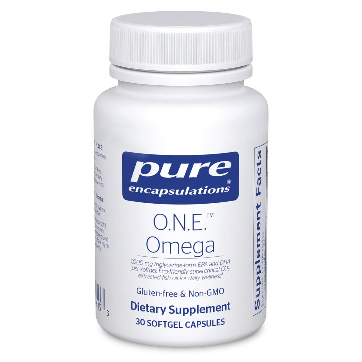 Pure Encapsulations O.N.E. Omega: cápsulas blandas de alto contenido en EPA/DHA para bienestar diario.