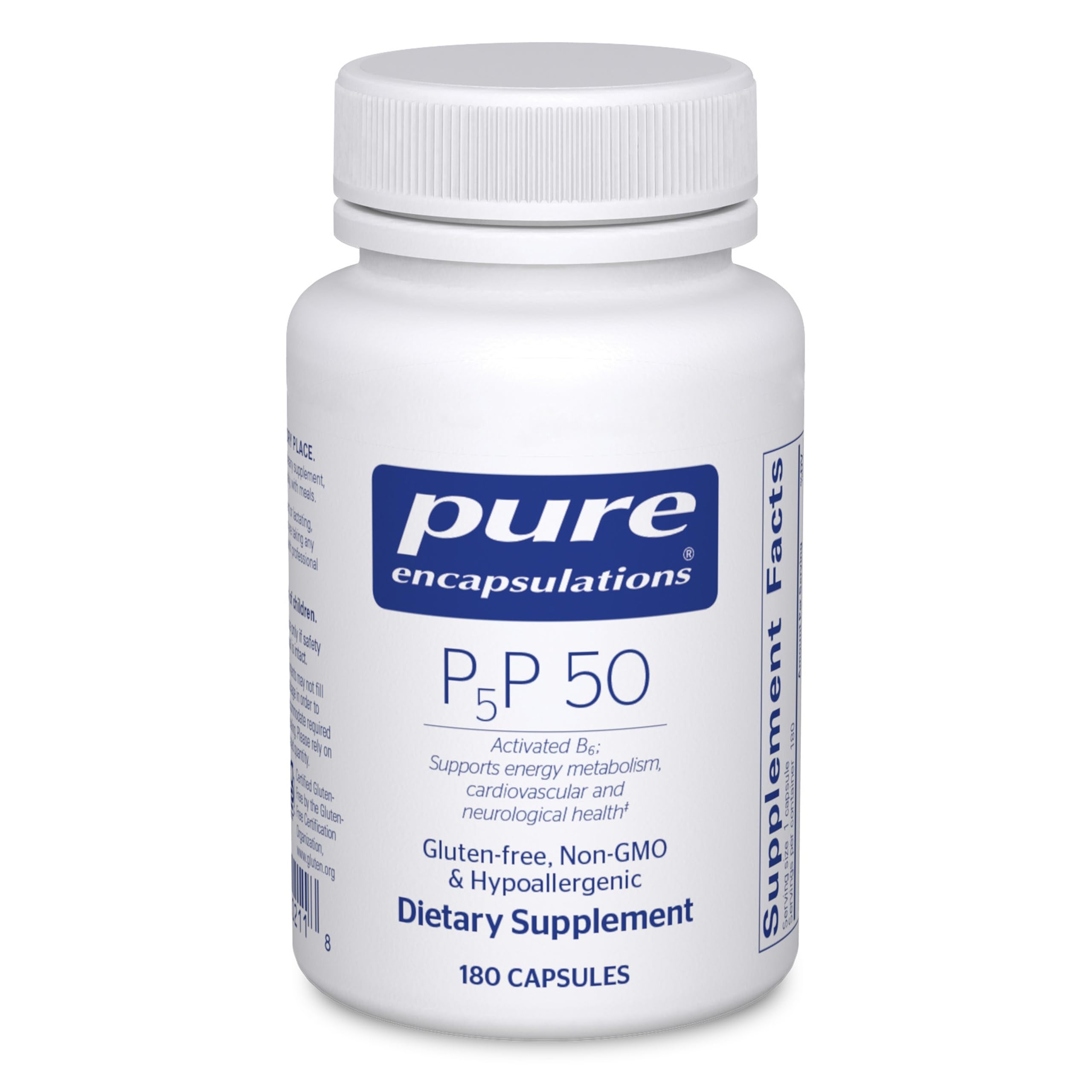 Pure Encapsulations P5P 50: cápsula activada para apoyar energía y metabolismo