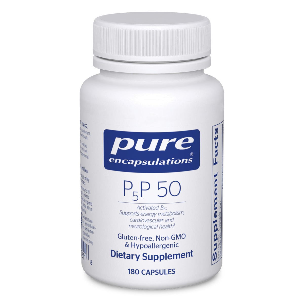 Pure Encapsulations P5P 50: cápsula activada para apoyar energía y metabolismo