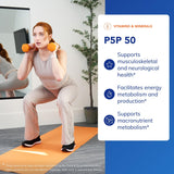 Cápsulas de Pure Encapsulations P5P 50, fáciles de tragar para energía sostenida