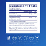 Pure Encapsulations Peptic-Care etiqueta cercana, información de ingredientes clave.