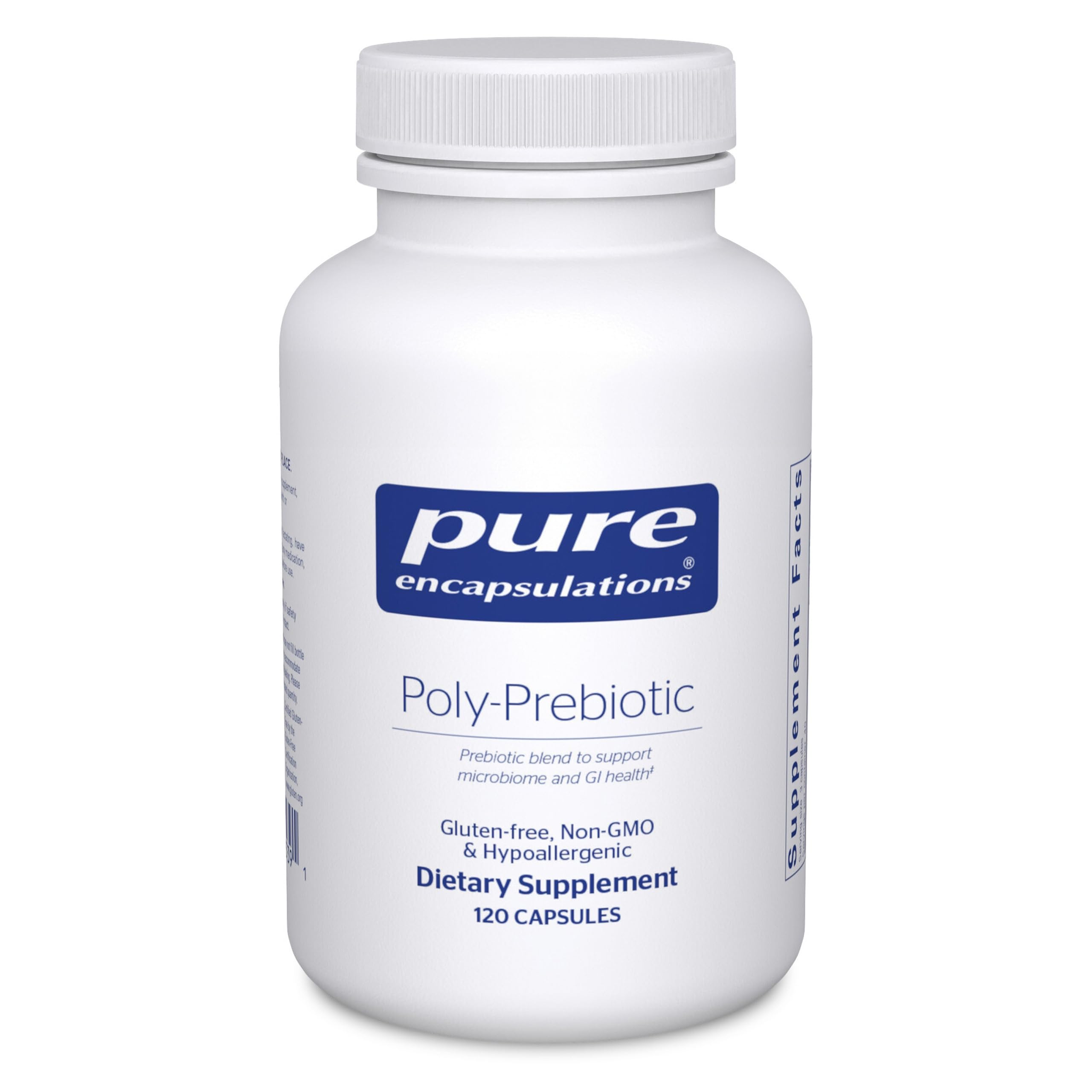 Pure Encapsulations Poly-Prebiotic frasco de cápsulas para soporte del microbioma